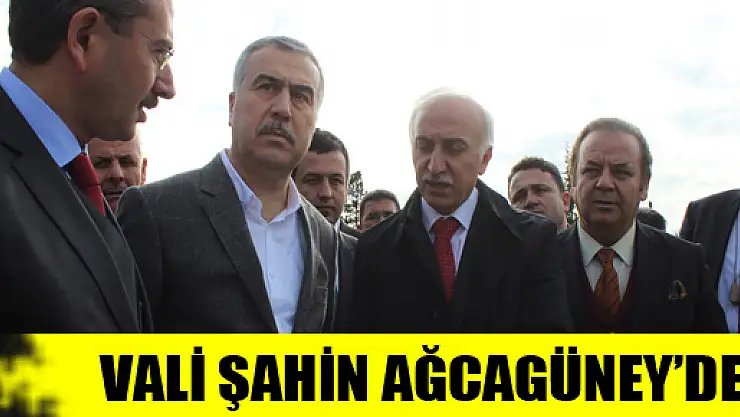 VALİ ŞAHİN AĞCAGÜNEY'DE
