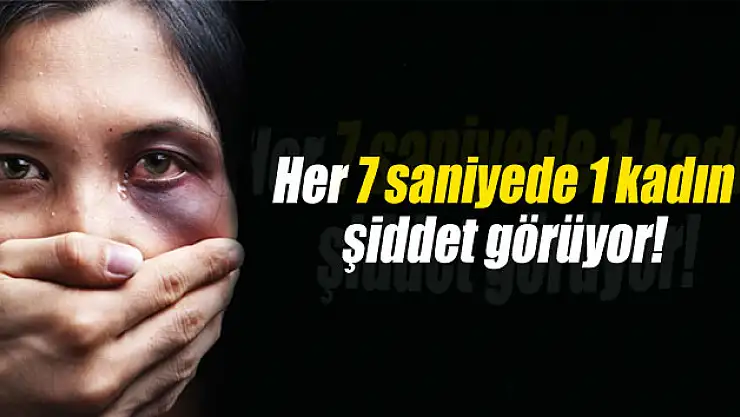 Her 7 saniyede bir kadın şiddete uğruyor