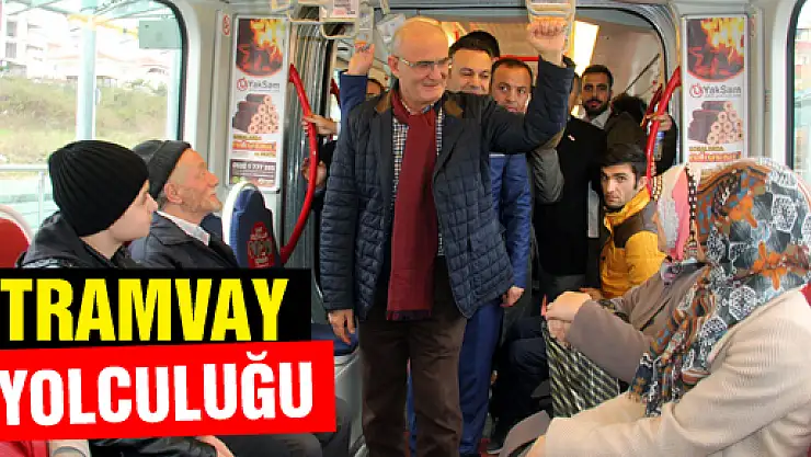 Vali Ve Başkan Tramvayda Yolculuk Yaptı