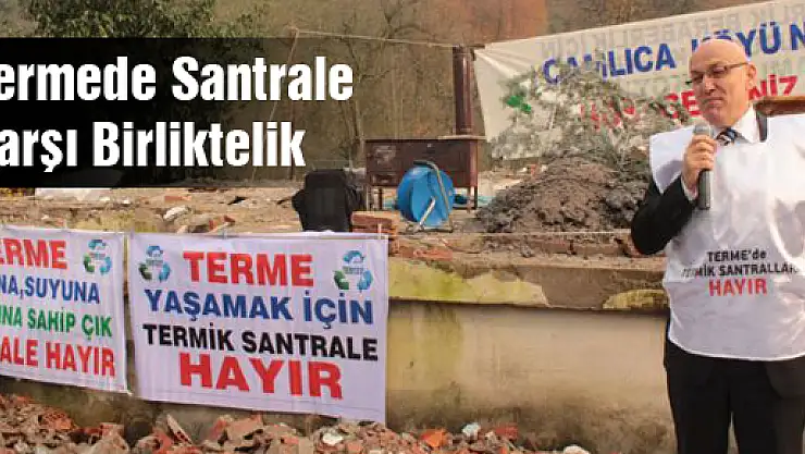 Termede Santrale Karşı Birliktelik
