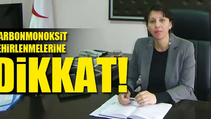 KARBONMONOKSİT ZEHİRLENMELERİNE DİKKAT