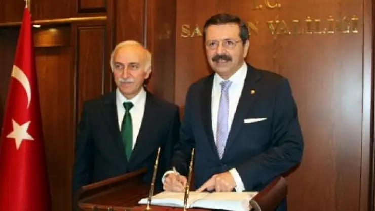 Hisarcıklıoğlu Vali Şahin'i Ziyaret Etti