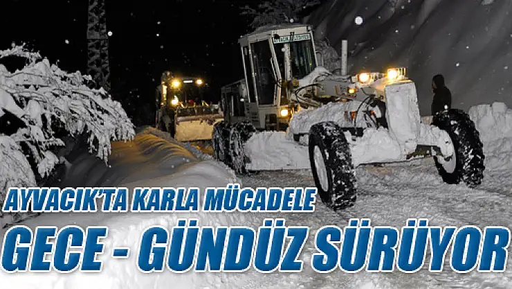 AYVACIK'TA KARLA MÜCADELE