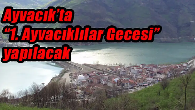 Ayvacık'ta '1. Ayvacıklılar Gecesi' yapılacak