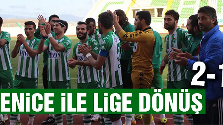 Yenice ile lige dönüş: 2-1