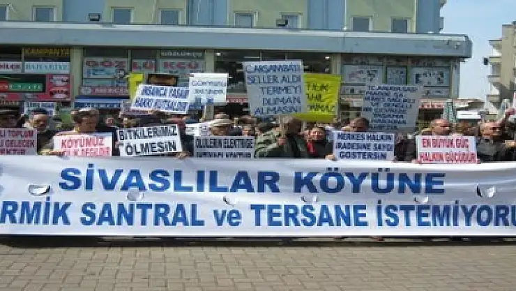 Çevre platformları, tersane ve termik santrale tepkili
