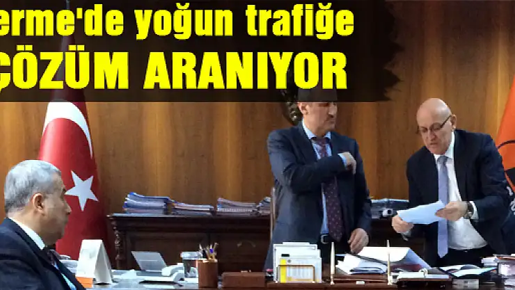 Terme'de yoğun trafiğe çözüm aranıyor