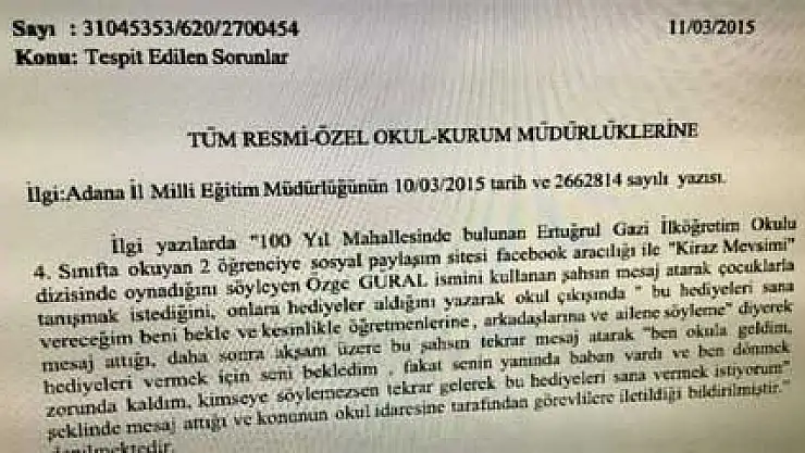 Okullarda sapık alarmı