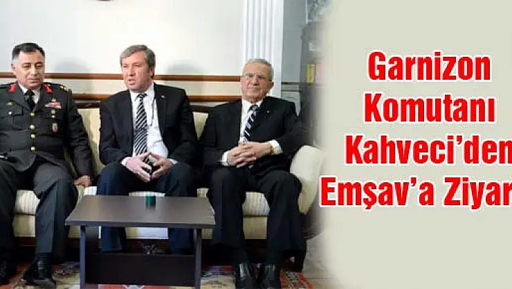 Garnizon Komutanı Kahveci'den Emşav'a Ziyaret
