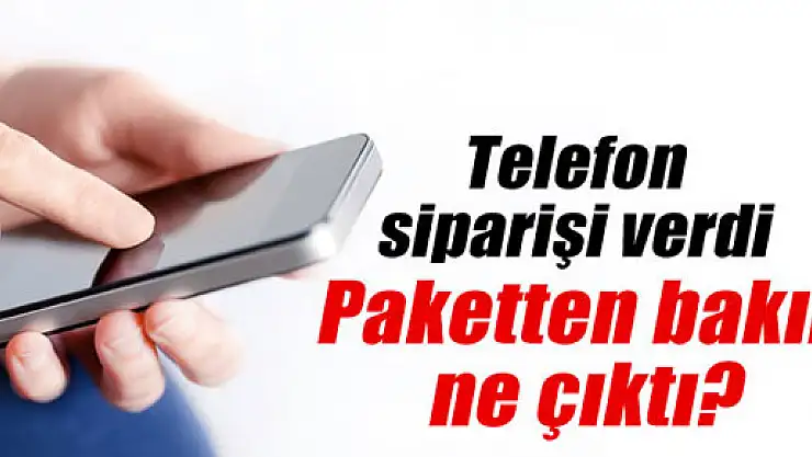 Akıllı telefon siparişi verdi, lastik tamir kiti gönderdiler