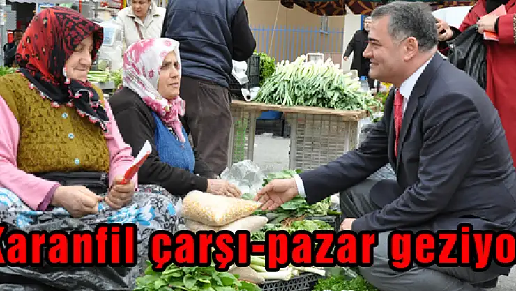 Karanfil çarşı-pazar geziyor
