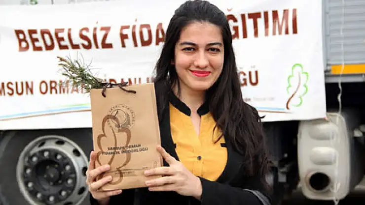 Türk Kızılayı Orta Karadeniz Kan Merkezi 5 Bin Fidan Dağıttı 