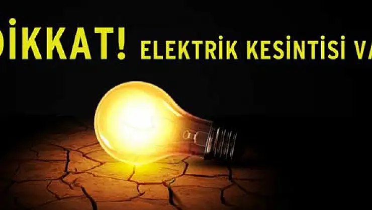  programlı elektrik kesintisi 