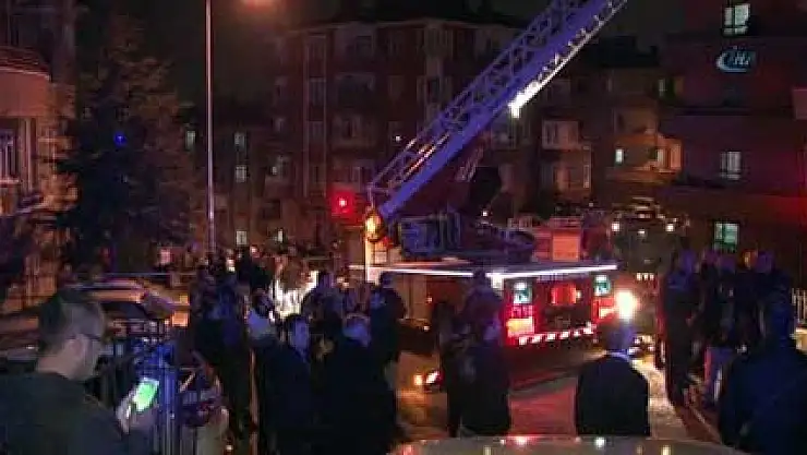 Yangında mahsur kalan bebeği itfaiye kurtardı