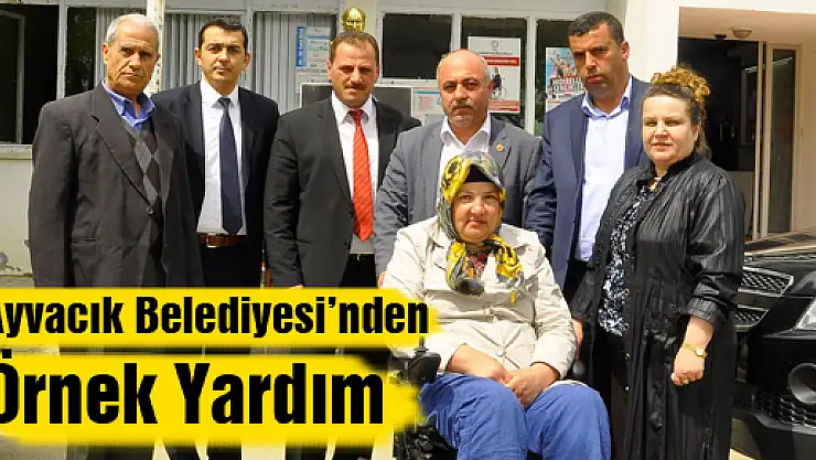 Ayvacık Belediyesi'nden Örnek Yardım