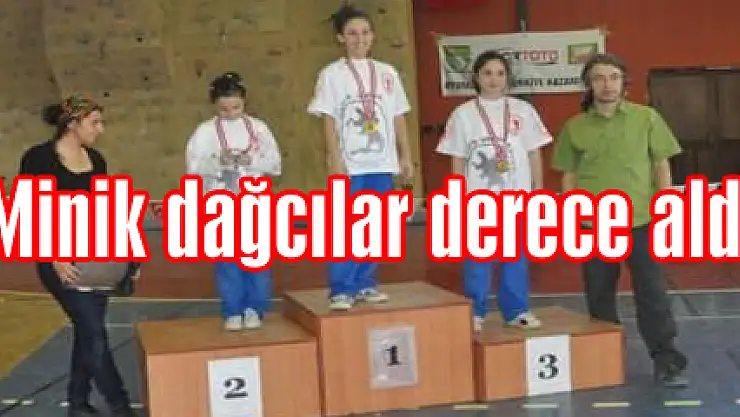Minik dağcılar derece aldı