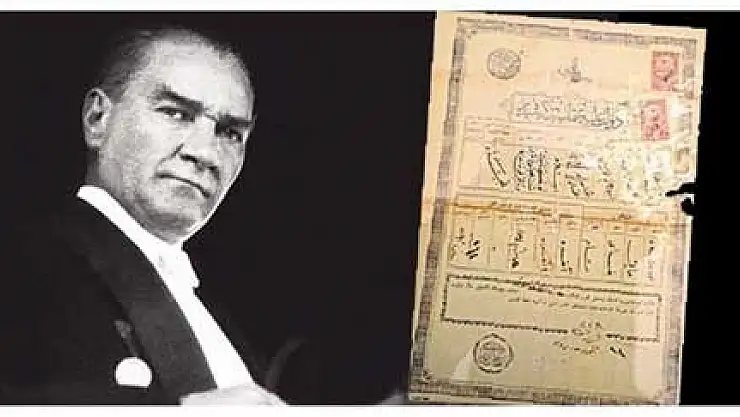 ATATÜRK'ÜN İLK NÜFUS CÜZDANI