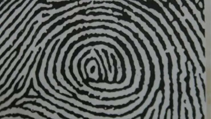 Parmak izinideki 'ALLAH' yazısı