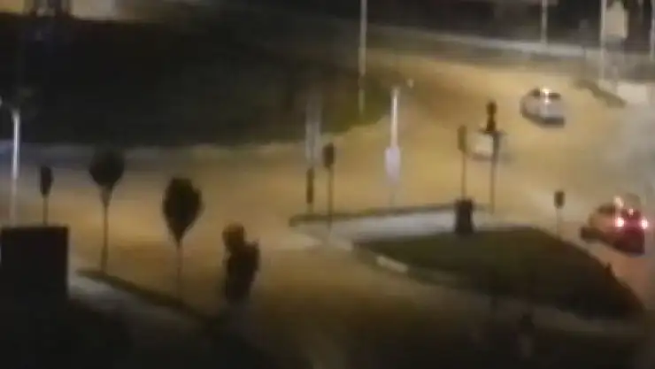 Şehrin göbeğinde tehlikeli drift