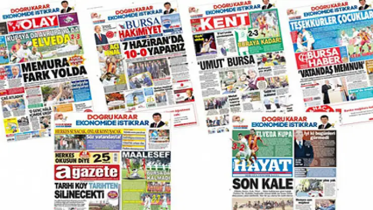 Bursa basını final gecesini böyle değerlendirdi