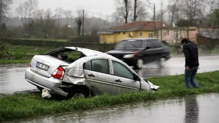 Samsun' da trafik Kazası: 1 Yaralı