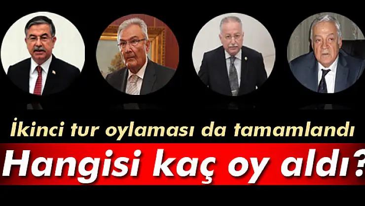 Meclis'te başkanlık seçimi için 2. tur oylaması da bitti