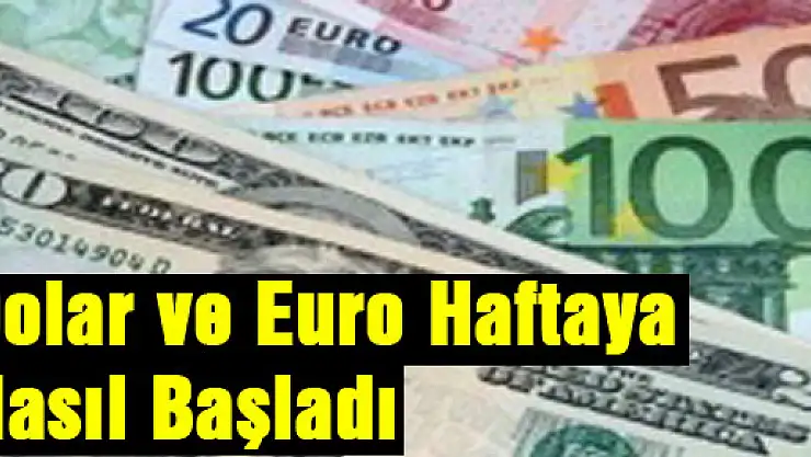 Dolar ve euro haftaya nasıl başladı?