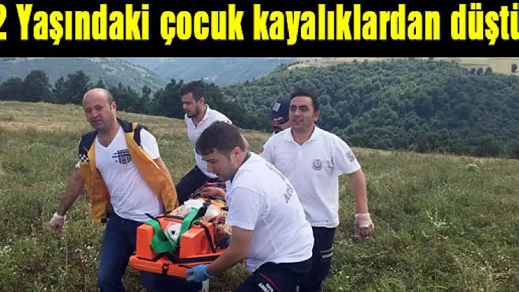 12 Yaşındaki çocuk kayalıklardan düştü!