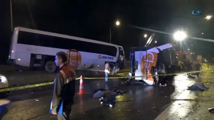 Bolu'da feci kaza: 6 ölü, 35 yaralı