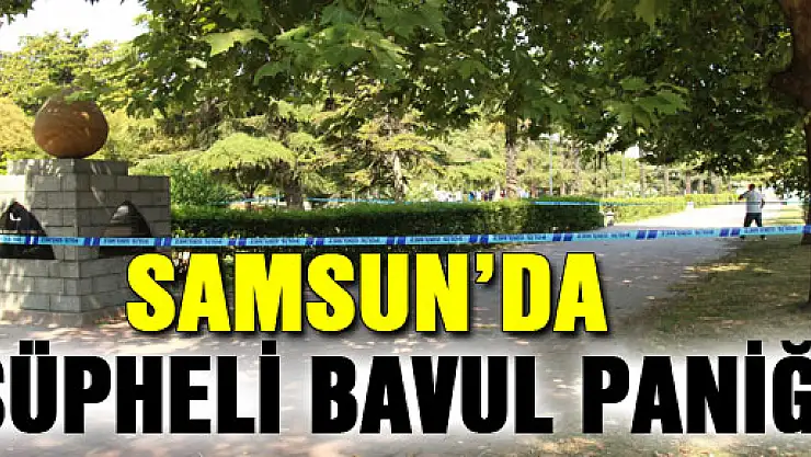 SAMSUN'DA ŞÜPHELİ BAVUL PANİĞİ