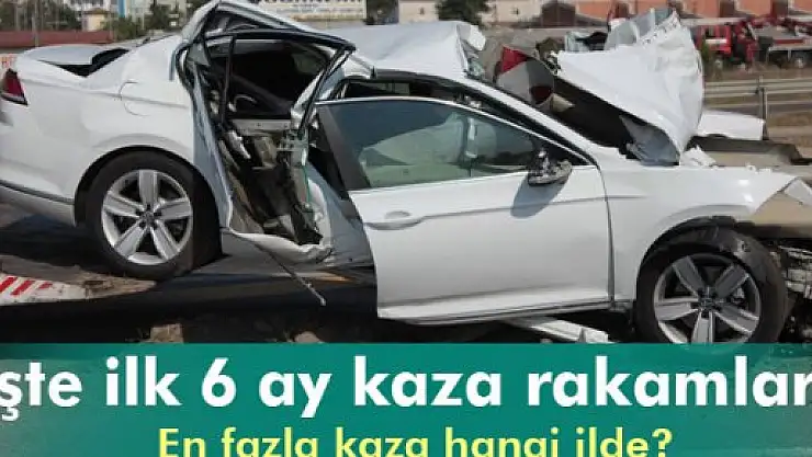 İlk 6 ayda 190 binden fazla kaza: 559 ölü !