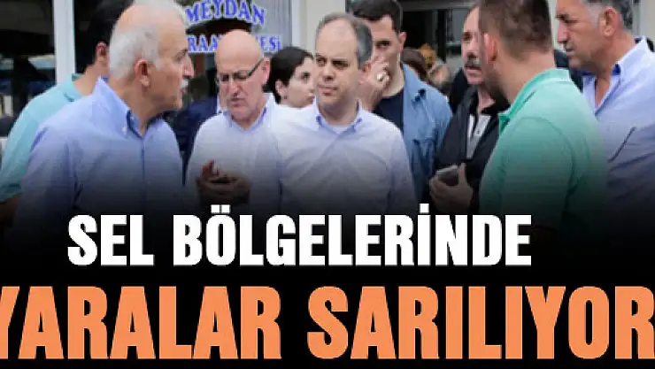 TERME VE SALIPAZARI'NDA YARALAR SARILIYOR