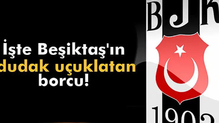 Beşiktaş'ın borcu 971 milyon TL
