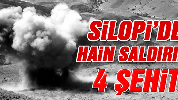 Silopi'de Polise Mayınlı Saldırı: 4 Şehit