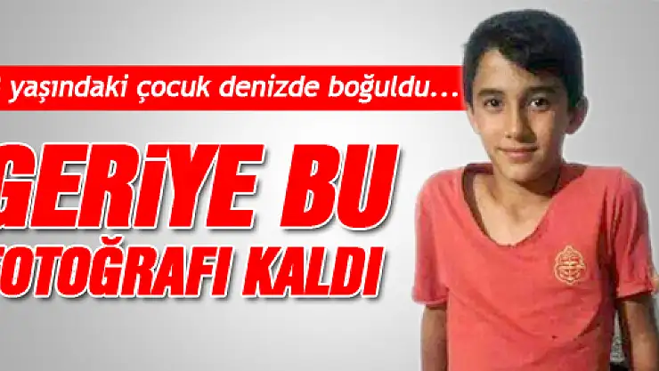 Denizde Boğulan Çocuk Toprağa Verildi