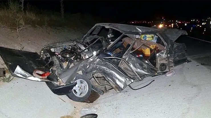 İki otomobil çarpıştı: 1 ölü, 1 yaralı