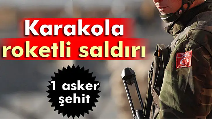 Diyarbakır'da karakola roketli saldırı: 1 asker şehit