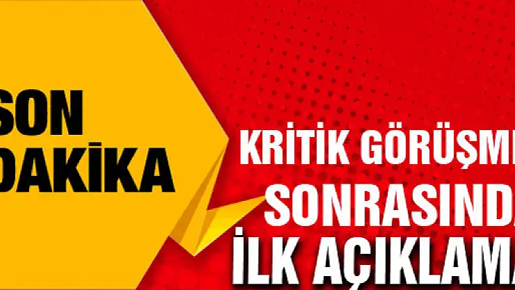 Davutoğlu'ndan kritik görüşme sonrası ilk açıklama