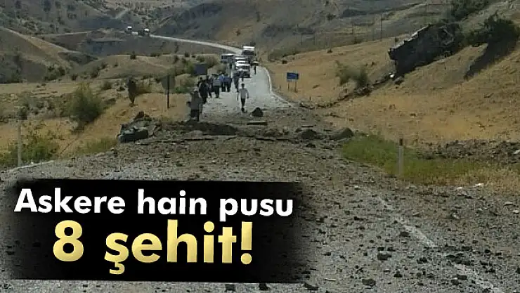Askere mayınlı saldırı: 8 şehit!