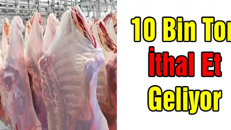 10 Bin Ton İthal Et Geliyor