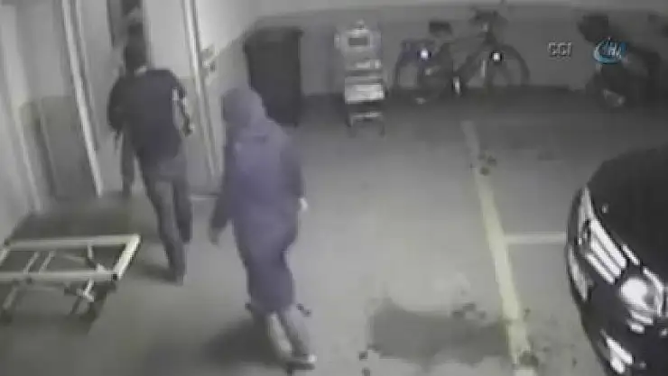 22 katlı rezidanstaki toplu soygun kamerada