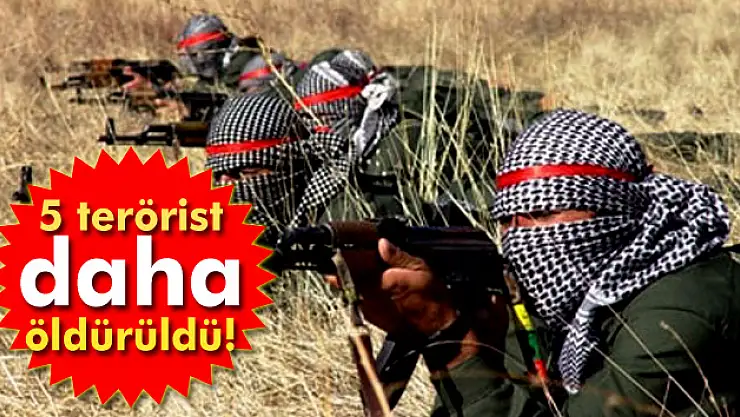 Hakkari'de 5 terörist öldürüldü, 7 terörist teslim oldu