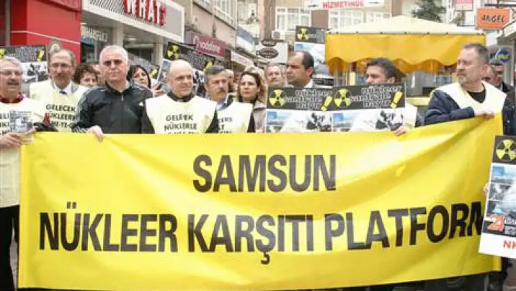 Samsun'da nükleer karşıtı eylem