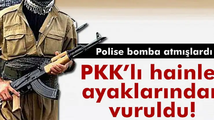 Polis bomba atan 5 kişiyi ayağından vurarak yakaladı