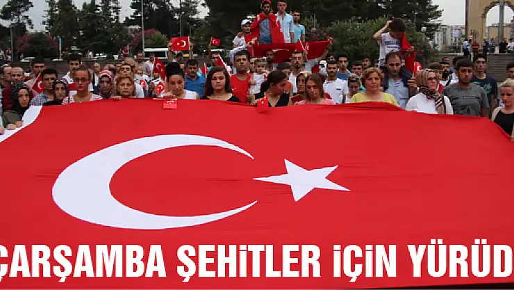 Çarşamba Şehitler için yürüdü