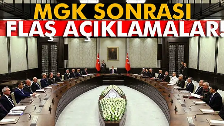 MGK sonrası flaş açıklamalar!