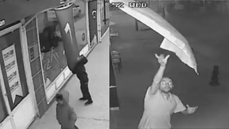 Türk bayrağını yırtarak kopardı