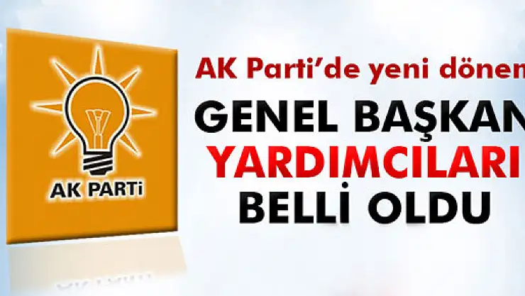 AK Parti'de Genel Başkan Yardımcıları belli oldu