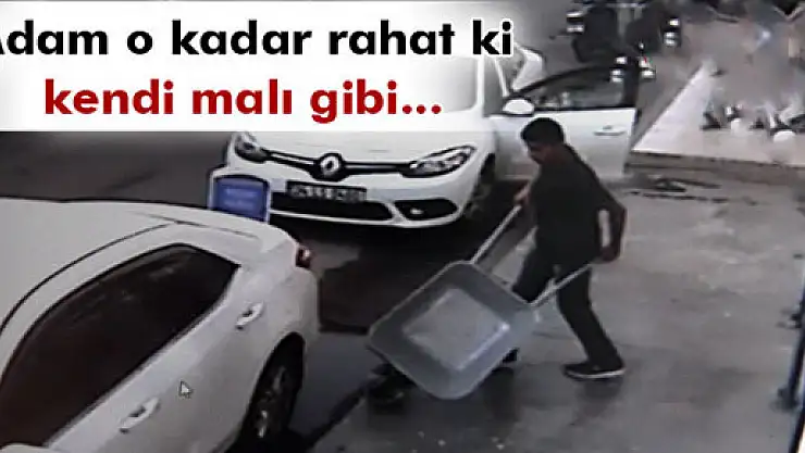 Soğukkanlı hırsız pes dedirtti