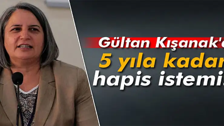 Gültan Kışanak'a 5 yıla kadar hapis istemi!